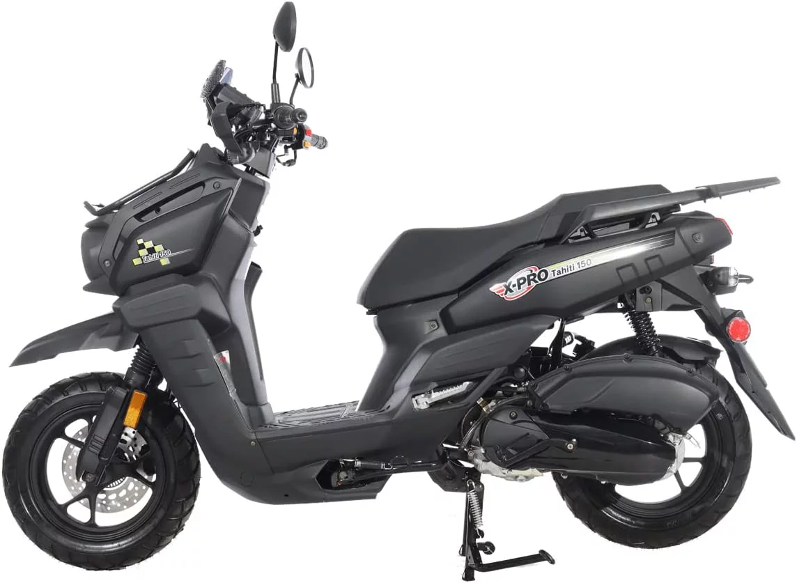 X-Pro Brand New 150cc Gas Moped Scooter, 12" Aluminum Wheels Electric/Kick Start Assembled in Create