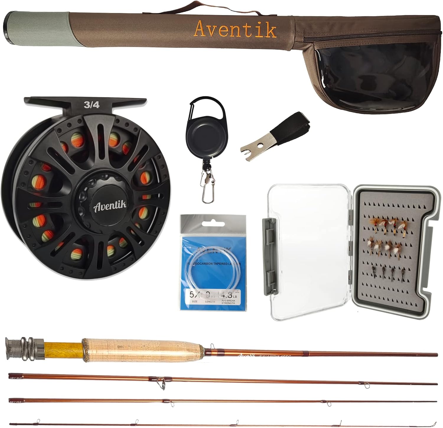 Eupheng Extreme Fly Fishing Combo Kit Starter Fly Rod and Reel Outfit, with One Travel Case