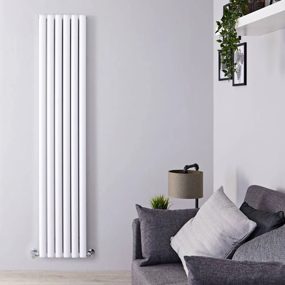 Air Vertical Double Panel Radiator , 70.75x22 x 13.75x22 in White Finish - Revive