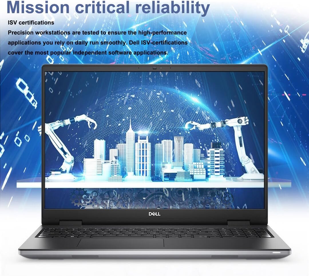DELL Precision 7000 7670 Mobile Workstation (NVIDIA RTX A2000 8GB GPU, 16" FHD+, Intel 16-Core i9-12950HX, 64GB DDR5, 1TB SSD) Laptop for Business, Designer, Architect, Win 11 Pro, 3-YR WRT, Grey