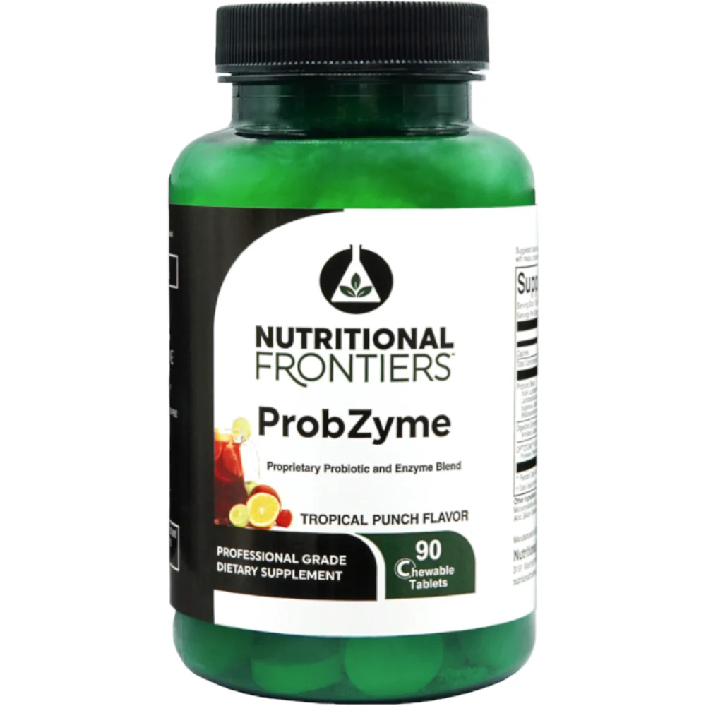 Probzyme 90 chewable tabs by Nutritional Frontiers - Kansas Nuitrition - HNZSDS