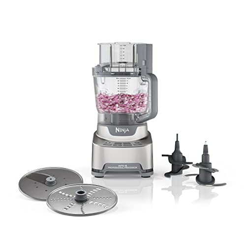 Ninja NF701 Professional XL Food Processor, 1200 Peak-Watts, 4-in-1, Chopping, Slicing/Shredding, Purees, Dough, 12-Cup Processor Bowl, 2 Blades & 2 Discs
