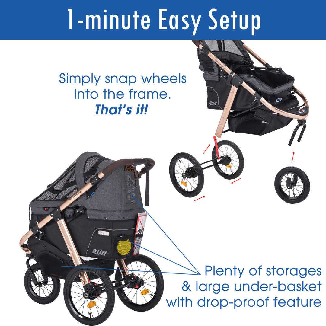 HPZ Pet Rover Run Jogging/Running Stroller - Pet Supplies online store