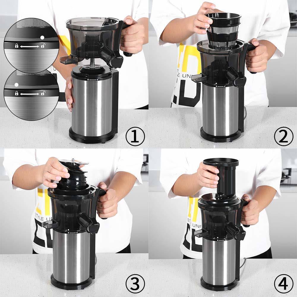 Juicer Slow Juicers Machine Portable Vertical Cold Press Juicer with