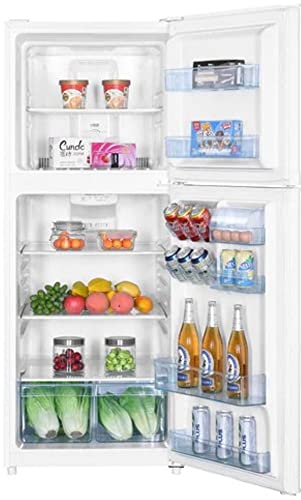 Avanti 7.0 cu.ft. Apartment Size Refridgerator, Compact Fridge with Top Freezer with Temperature Control and Adjustable Shelves and Crisper Drawer, 7.0 cu.ft., Stainless Steel