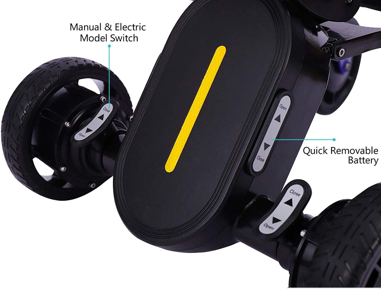 Portable and Comfortable Magnesium Alloy Lightweight Portable Foldable Electric Power Wheelchairs for Adults Travel Power Wheelchair Net Weight Only 40lbs