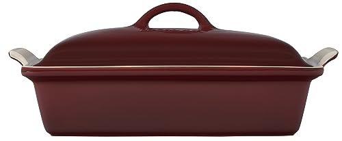 Le Creuset Stoneware Heritage Covered Rectangular Casserole, 4 qt. (12" x 9"), Rhone