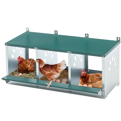3-Tier Large Wooden Chicken Coop for 8-10 Chickens,Outdoor Walk-in Chicken Coop House with Run&Nesting Boxes,Hen House Poultry Pet Habitat Hutch Cage W/Pull Out Trays&Wire Fencing(95"×80"×83")
