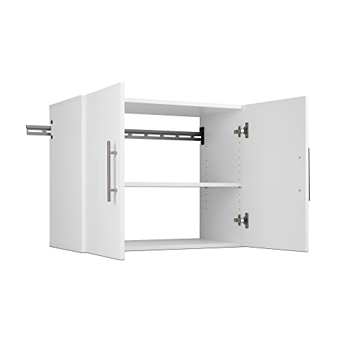 Prepac HangUps Upper Storage Cabinet - Elegant and Spacious Wall Cabinets to Maximize Your Storage, 36" Size, Classic White Finish