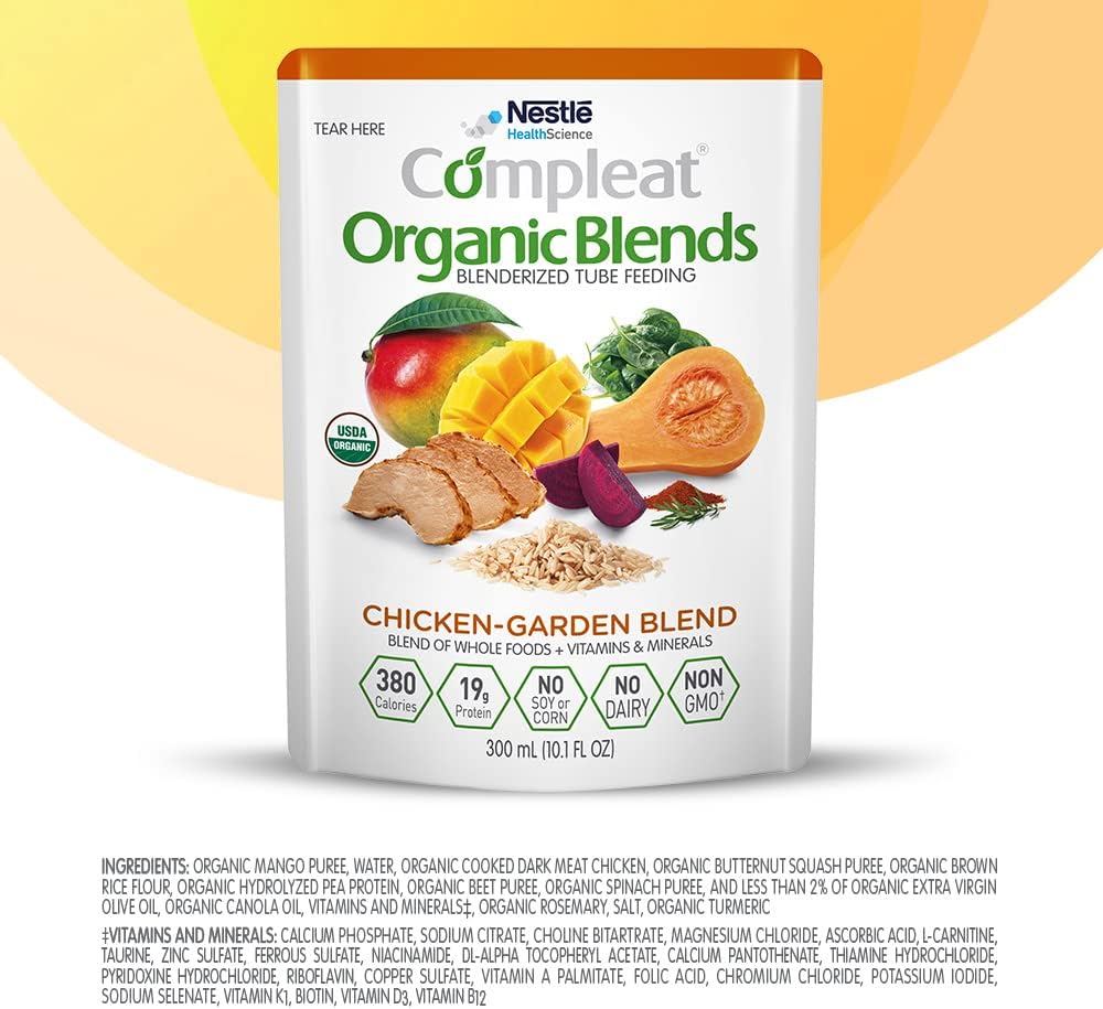 Compleat Organic Blends Chicken-Garden, 10.1 fl oz Pouch, 24 Count