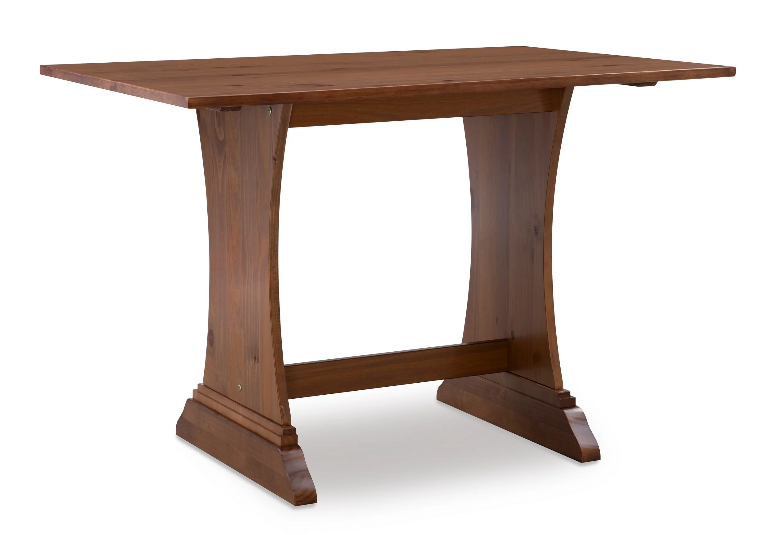 Linon Midwest Wood Corner Dining Breakfast Nook with Table and Storage, Seats 5-6, Natural Pine