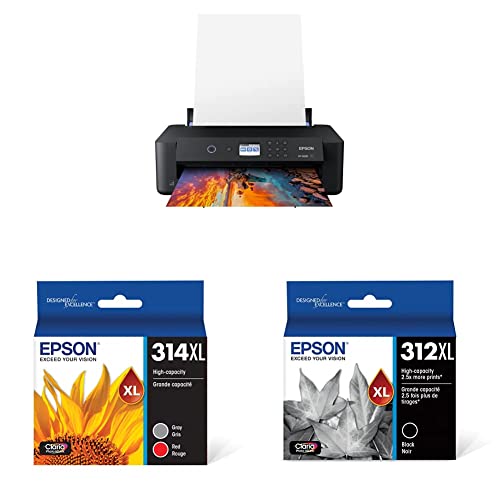 Epson Expression Photo HD XP-15000 Wireless Color Wide-Format Printer, Amazon Dash Replenishment Ready, Black, Large