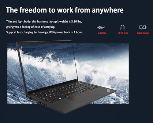 Lenovo ThinkPad T14 Business Laptop (14" FHD+ Touchscreen, AMD Ryzen 5 PRO 6650U, 16GB RAM, 1TB SSD, 6-Core (Beat i7-1250U)), Backlit, Fingerprint, 1080p Webcam, Wi-Fi 6E, Win 11 Pro w / AI Copilot