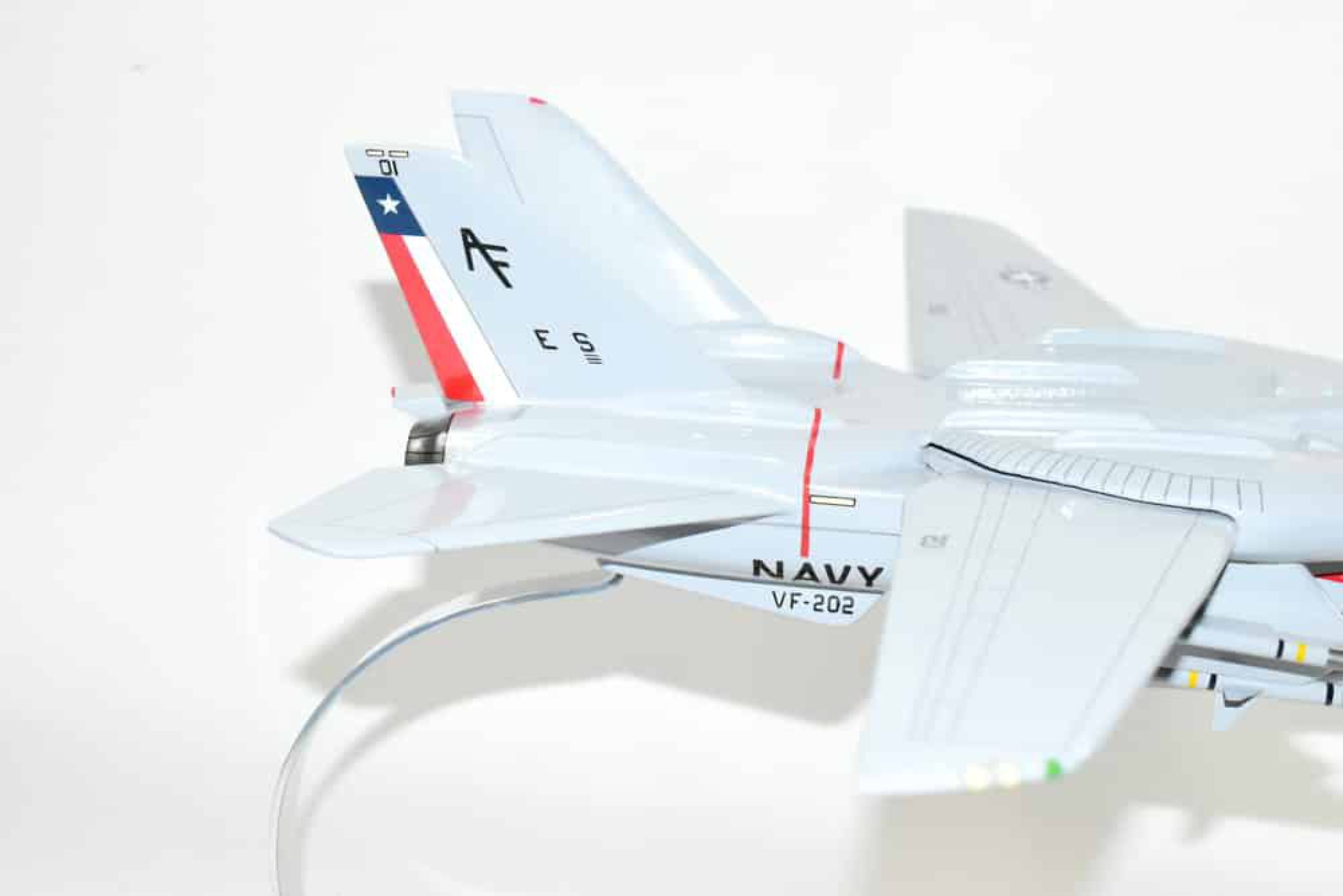 VF-202 Superheats F-14 Tomcat Model, 1/42 (18) Scale, Mahogany, Navy, Fighter