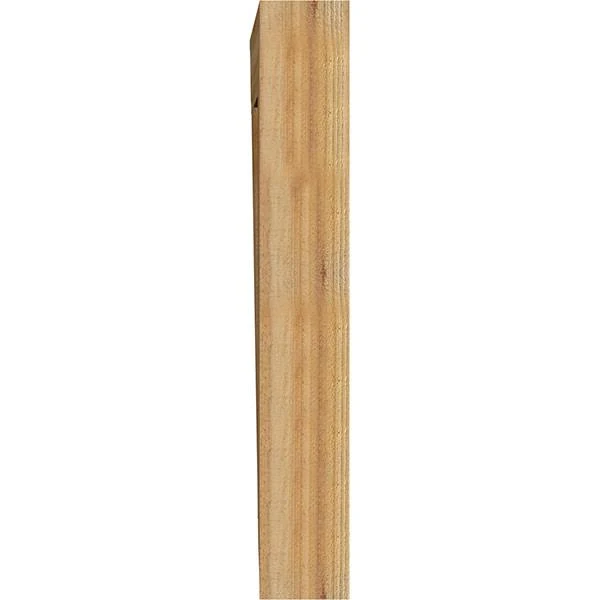Ekena Millwork BKT06X32X40MRC01RWR 6x22W x 32x22D x 40x22H Merced Traditional Rough Sawn Bracket, Western Red Cedar