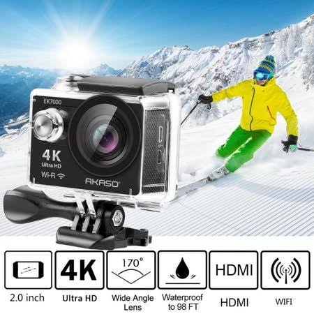 Akaso EK7000 4K WiFi Outdoor Sport Action Camera Ultra HD Waterproof DV Camcorder 12MP Extreme Underwater 1080P/60Fps Video Cam