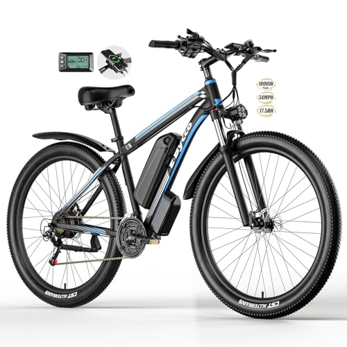 E·Bycco 29” Electric Bike for Adults, 48V 17.5AH Battery, 750W Peak 1000W Electric Mountain Bike, Up to 70 Miles 34MPH Ebike with 21-Speed, Electric Bicycle E-Bike for Commuter, UL 2849 Certified