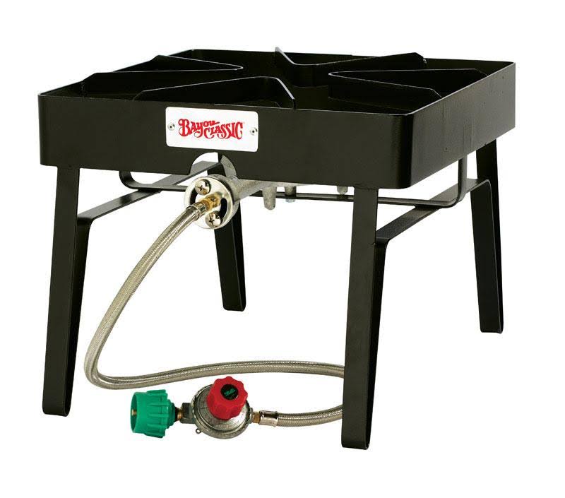 Bayou Classic Outdoor Patio Burner, Size: 16 x 16 x 13 Inches, Black