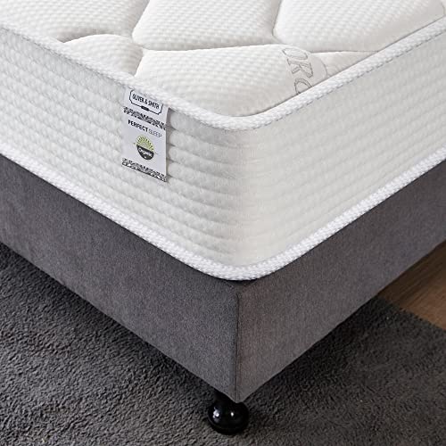 Oliver & Smith Full Size Mattress - 8 Inch Hybrid Full Mattress - Pocketed Coil Springs & High Density Premium Cold Foam with Breathable Polyester Cover - Comfort Tight Top- Medium Firm