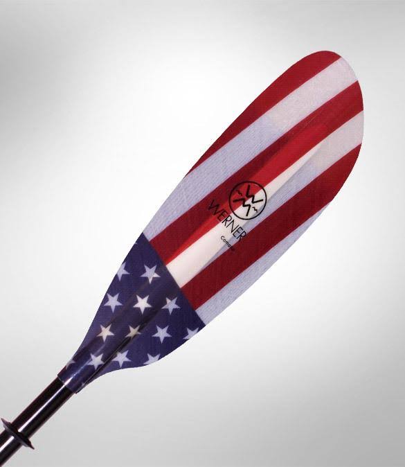 Werner Camano Fiberglass Kayak Paddle Straight Shaft