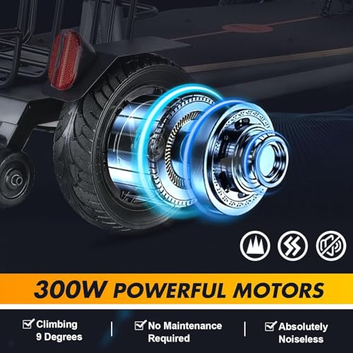 Mobility Scooters for Adults 15 Miles Driving Distance Weight Only 43lbs, 4 Wheeled Lightweight Travel Mobility Scooters, Foldable Portable Power Scooters for Seniors Support 280lbs
