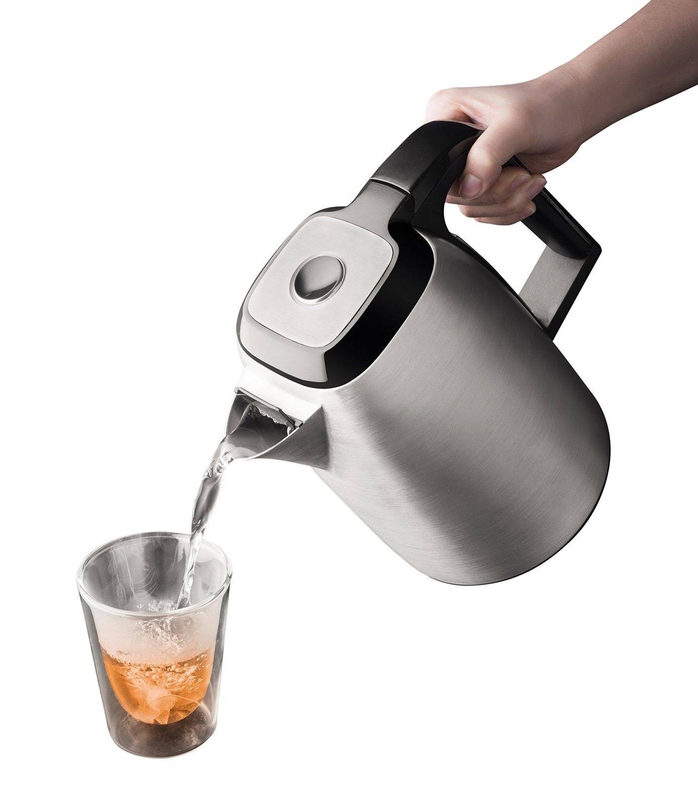 Krups BW3110 Savoy Manual Electric Kettle with Auto Shut Off and Brushed