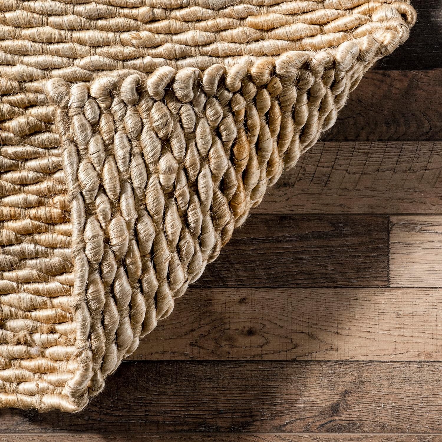 nuLOOM Hailey Hand Woven Jute Area Rug, 5x8, Natural