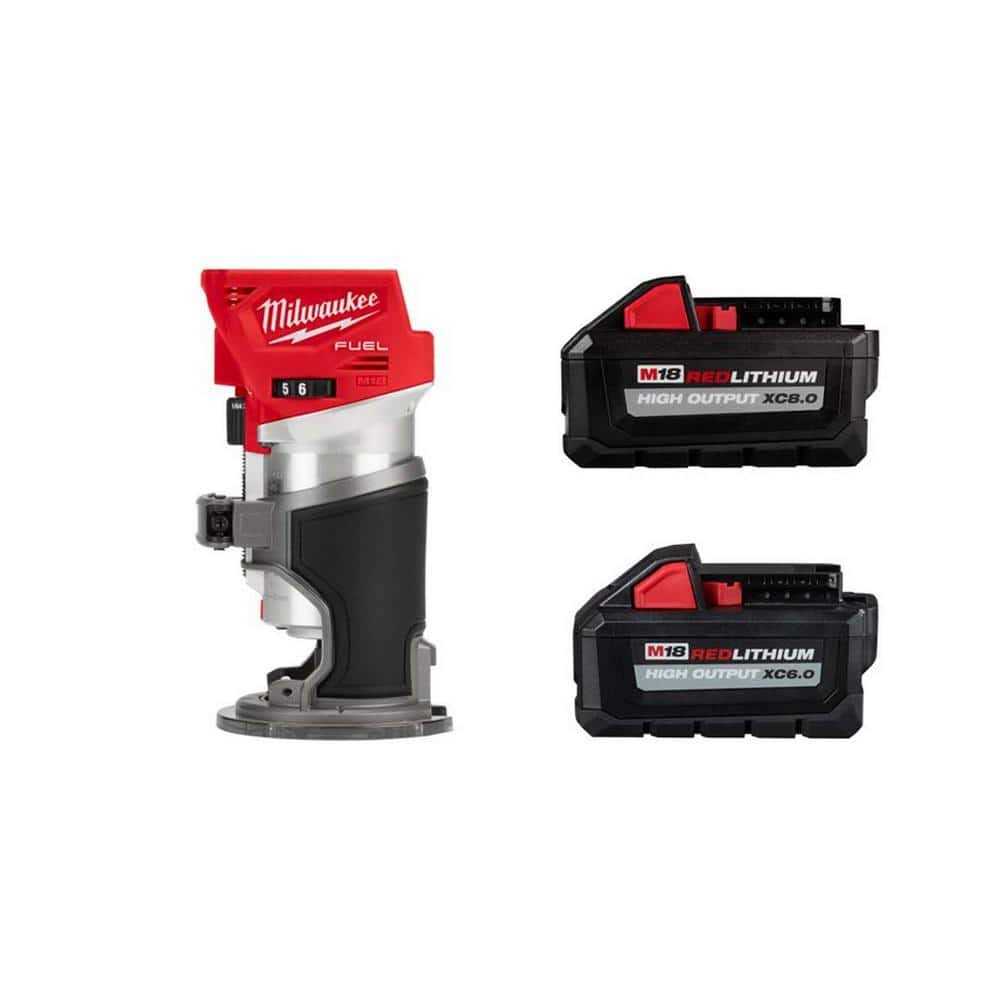 Milwaukee M18 FUEL 18V Lithium-Ion Brushless Cordless Compact Router w/ Batteries