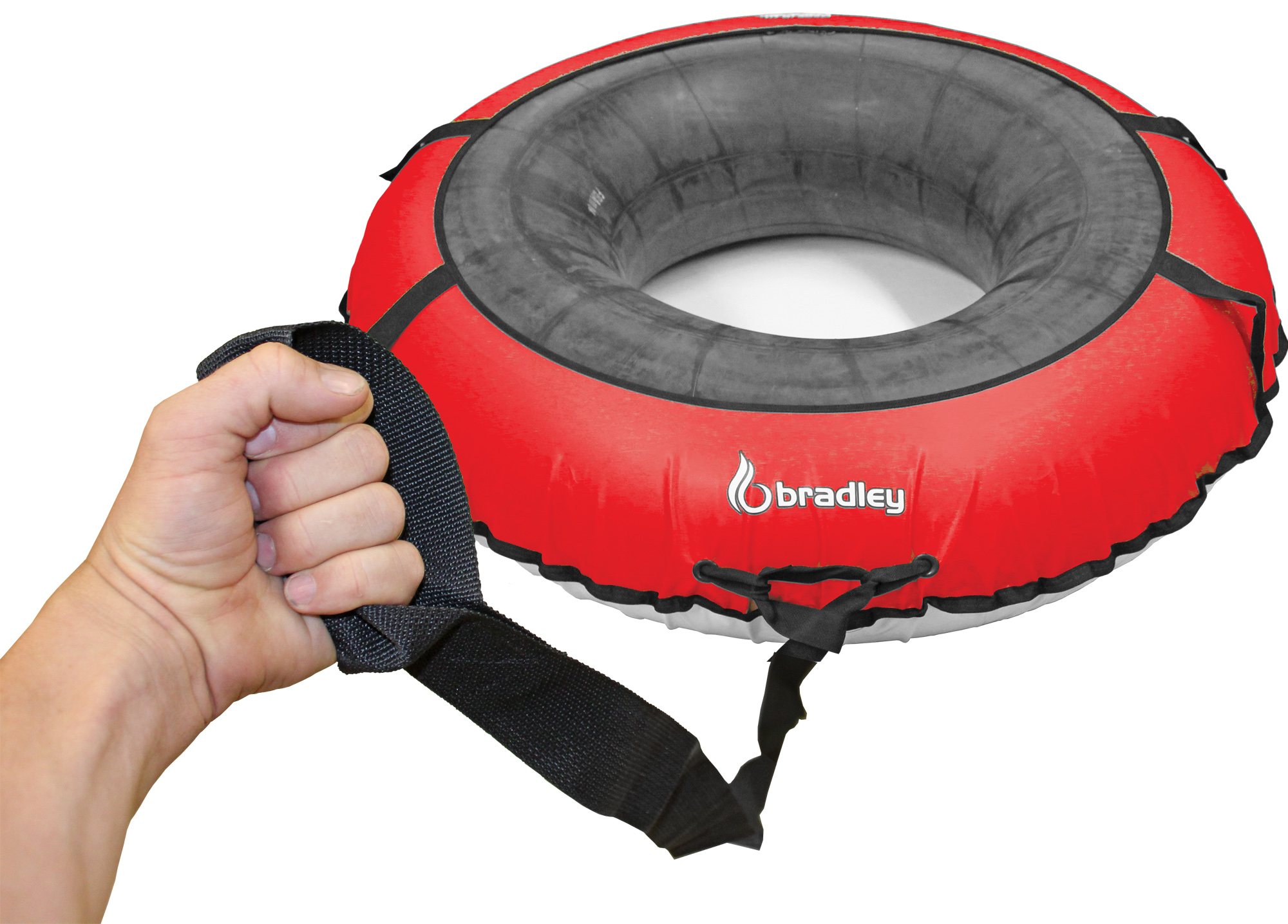 Bradley Deluxe Snow Tube | 60" Heavy Duty Red Cover | Sledding Tubes Made in USA