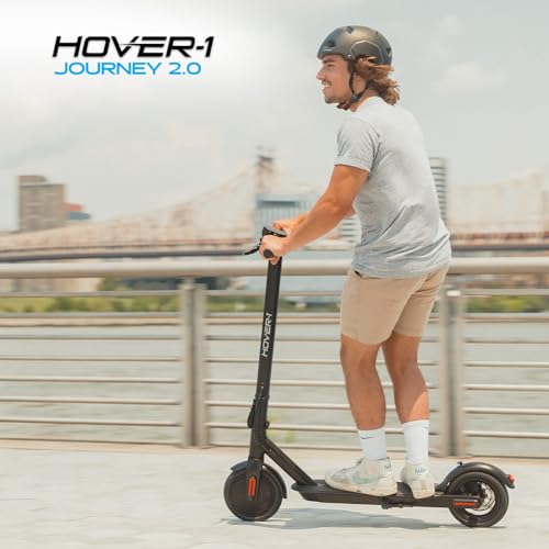 Hover-1 Journey 2.0 Foldable Electric Scooter for Adults with 300W Brushless Motor, 16 mph Max Speed, 8.5” Air-Filled Tires and 16 Mile Range Commuter Scooter for Adults and Teens