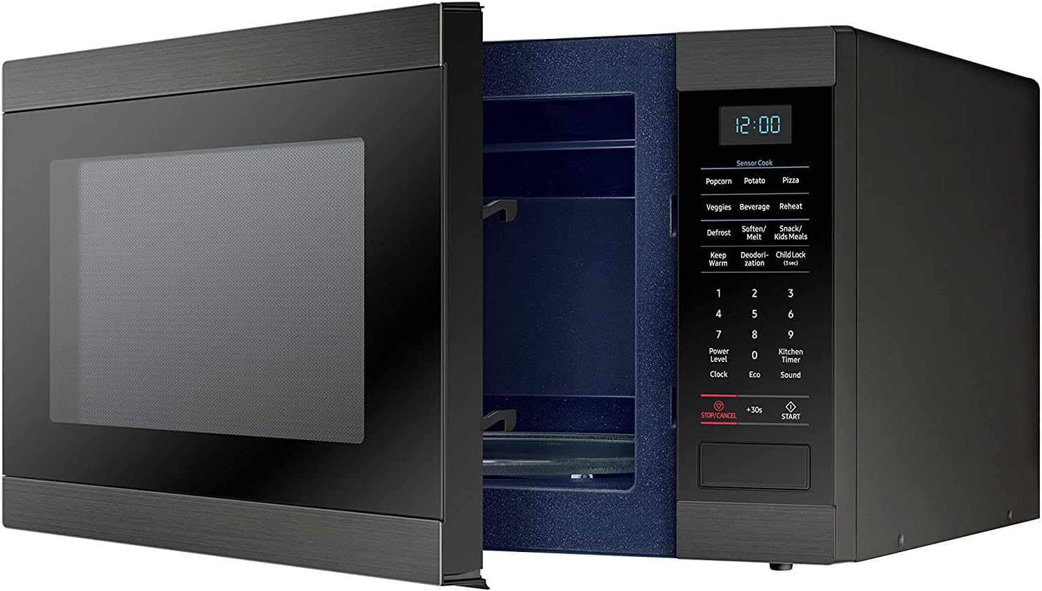 1.9 cu. ft. Large Capacity Countertop Microwave Oven, Stainless Steel Countertop Microwave Oven, 18.43 x 23.63 x 13.28 in.