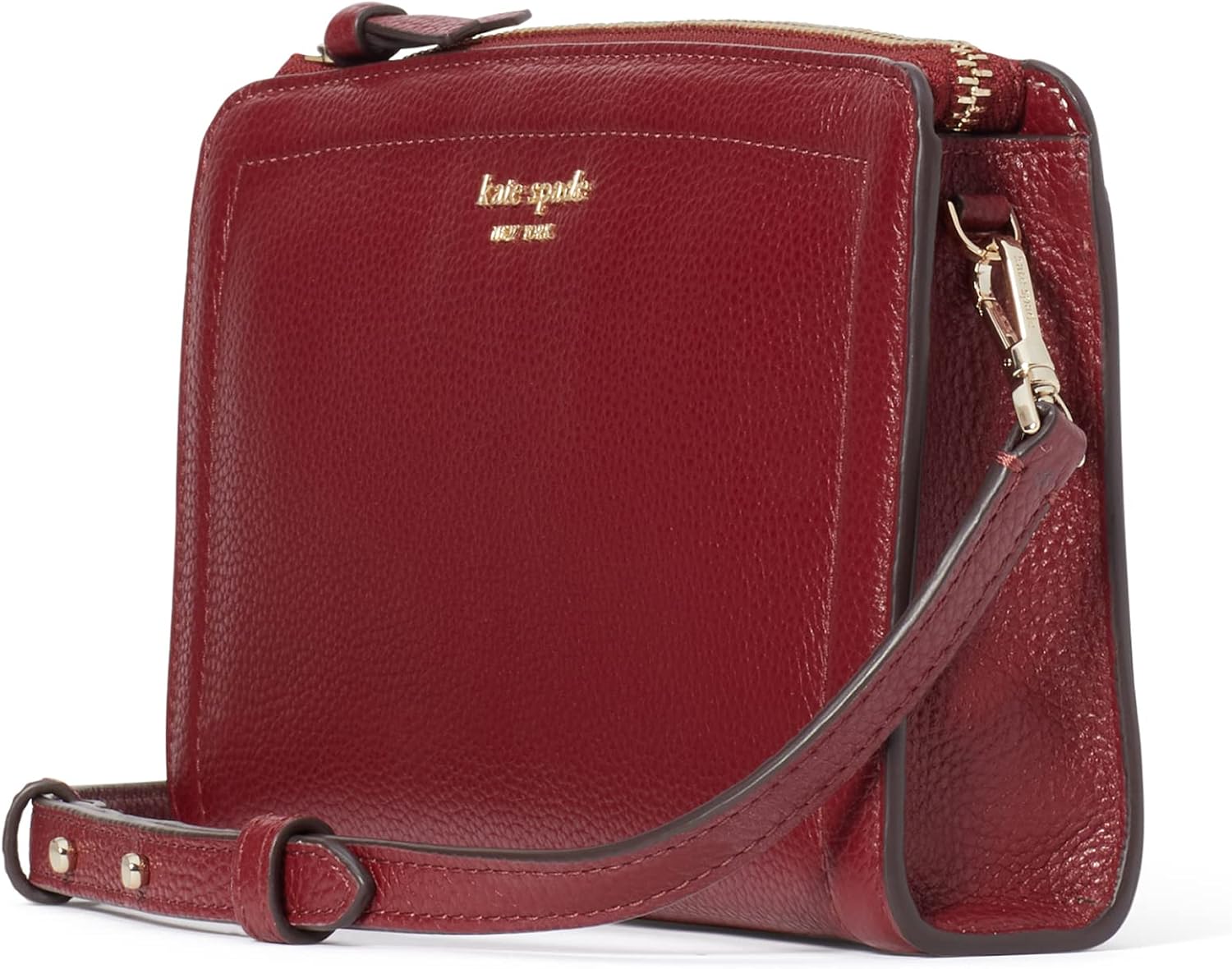 Kate Spade New York Knott Pebbled Leather Small Crossbody Autumnal Red One Size