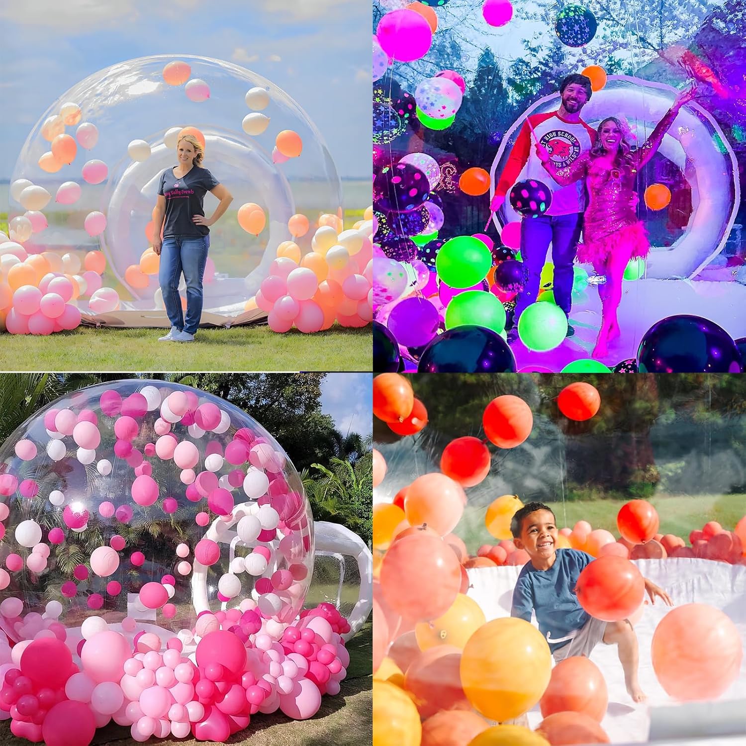 10FT Bubble House Inflatable Bubble Tent, Clear Bubble Balloon Dome Tent with Blower&Pump, Transparent Bubble Garden Tent for Events Exhibitions Party Wedding Birthday Decor
