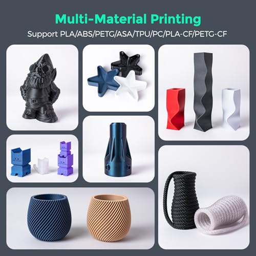 FLASHFORGE Adventurer 5M 3D Printer with Fully Auto Leveling, Max 600mm/s High Speed Printing, 280°C Direct Extruder with 3S Detachable Nozzle, Core XY All Metal Structure, Print Size 220x220x220mm
