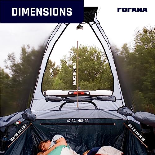 Truck Bed Tent Quick & Easy Automatic Setup - Pickup Truck Tent for Mid & Full Size| Camper Shell - Pickup Truck Accessories - Truck Bed Accessories - Truck Camping - Pickup Tent - Fofana