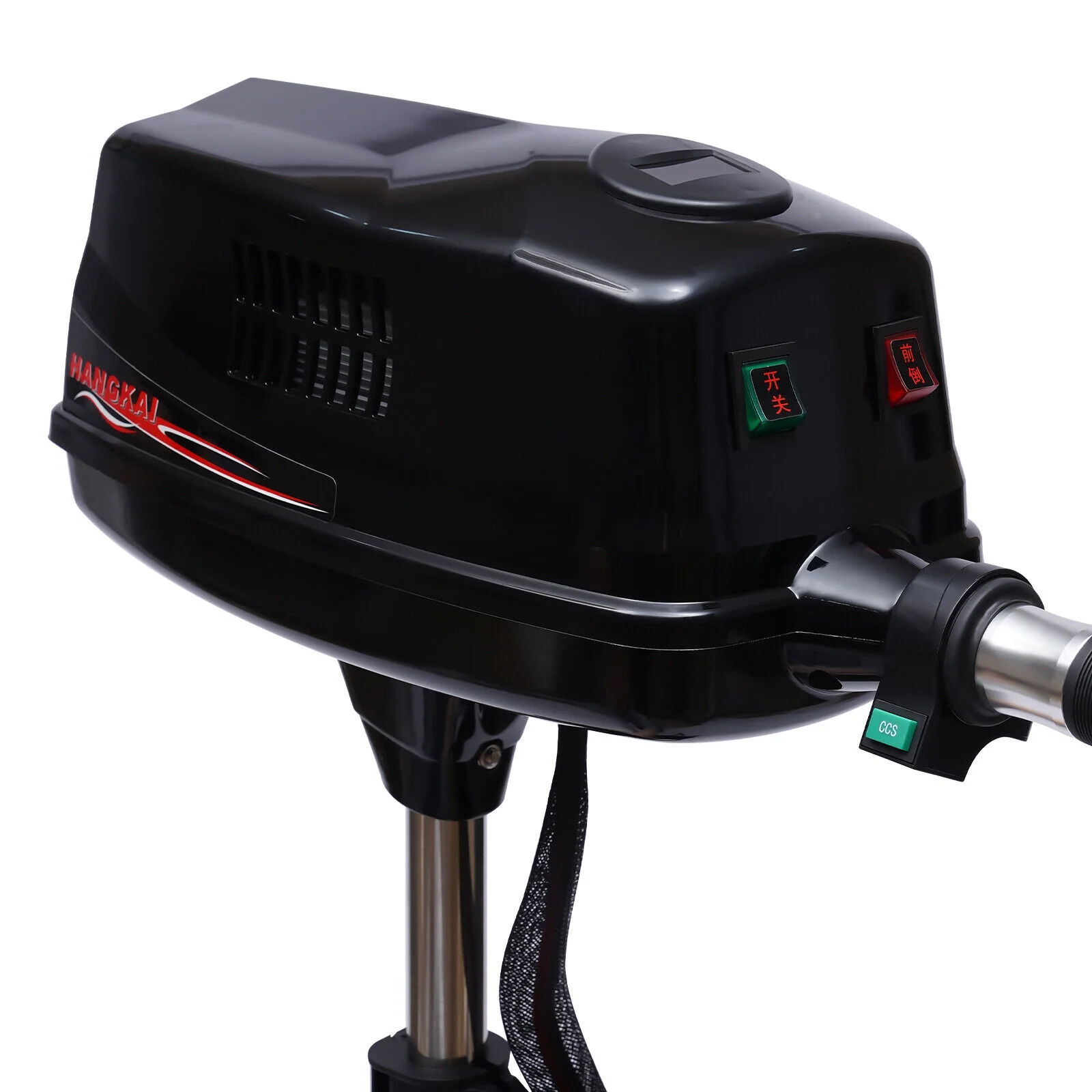 Miumaeov 10HP Electric Outboard Engine 60V 2200W Brushless Trolling Motor Jet Pump Propeller Fishing Boat Engine for Small Water Vehicles Inflatable Boats Canoes Aluminum Fishing Boats