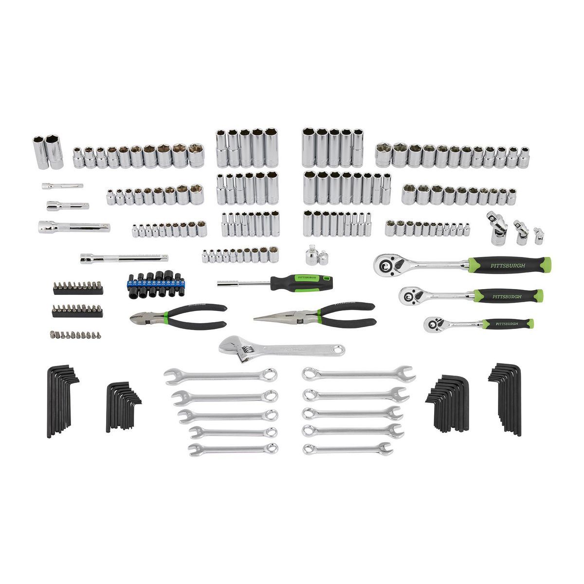 PITTSBURGH Mechanics Tool Set, 225-Piece