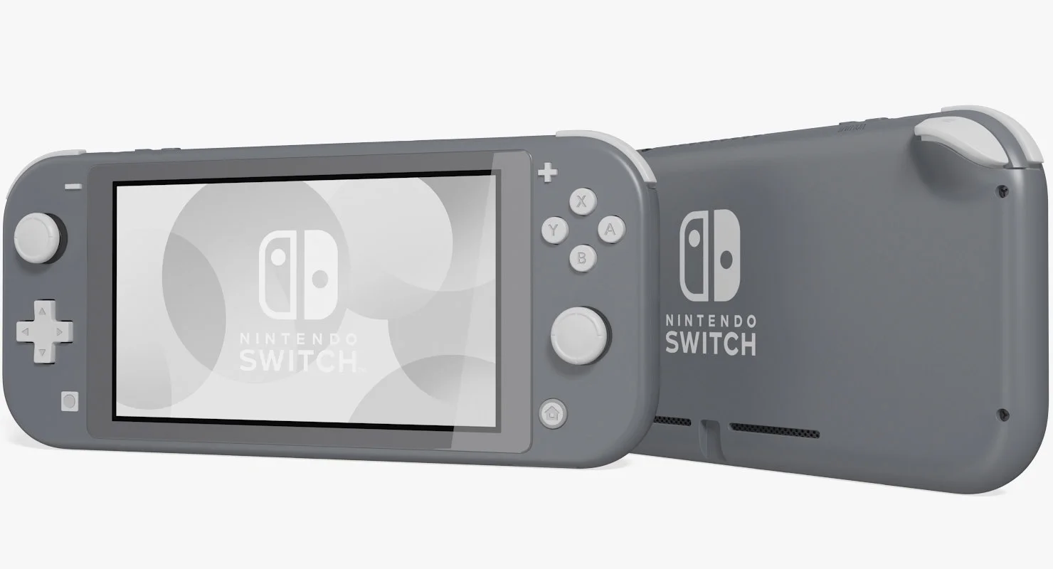 Nintendo Switch Lite Console (Gray) with 64GB microSD and 3-Pk Zelda Games