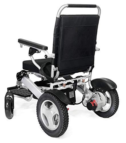 Smart Electric Wheelchair Premium Grade Heavy Duty Lightweight Foldable Power Wheelchair for Adults (Black)