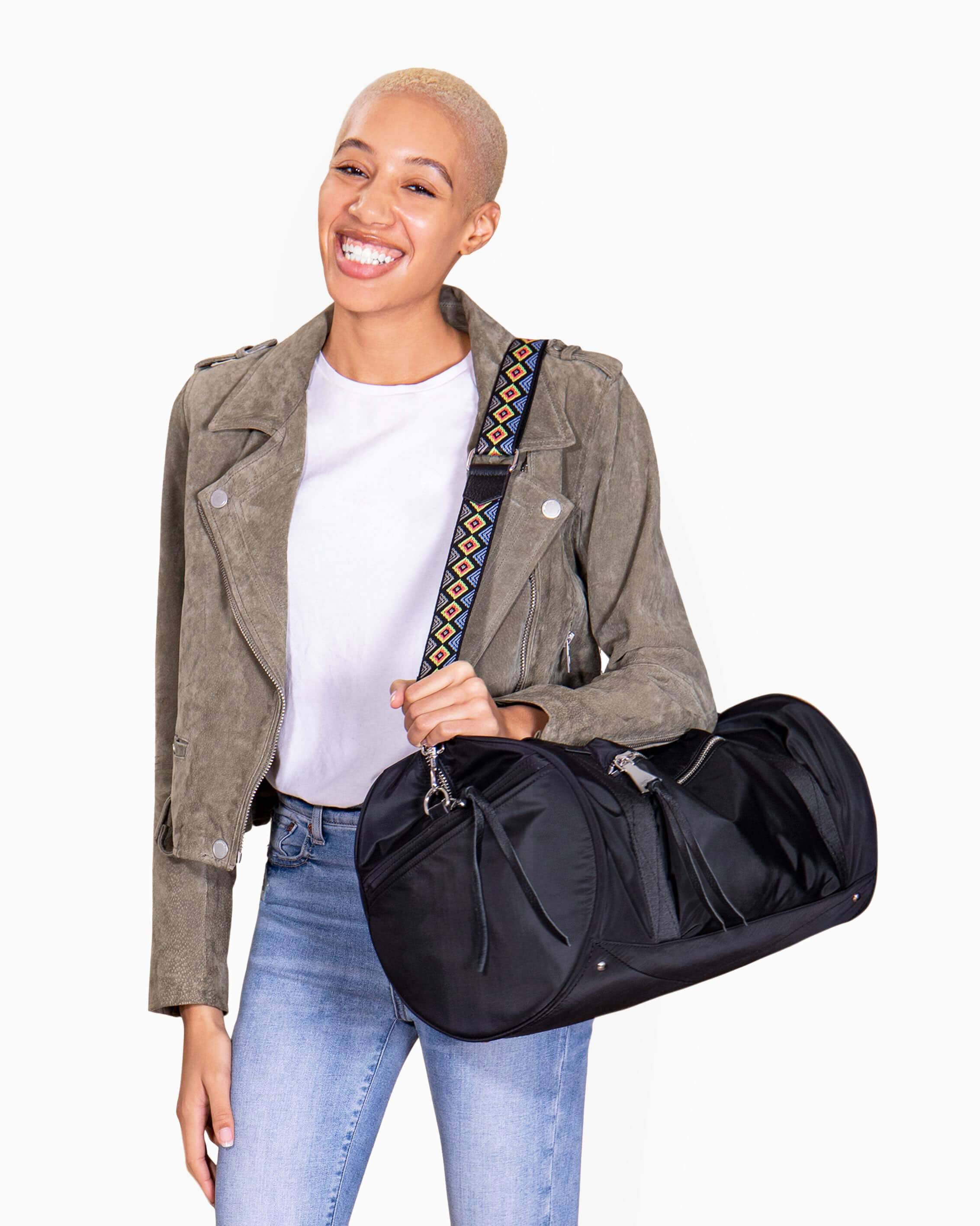 Aimee Kestenberg | on The Go Large Duffle Grey Nylon