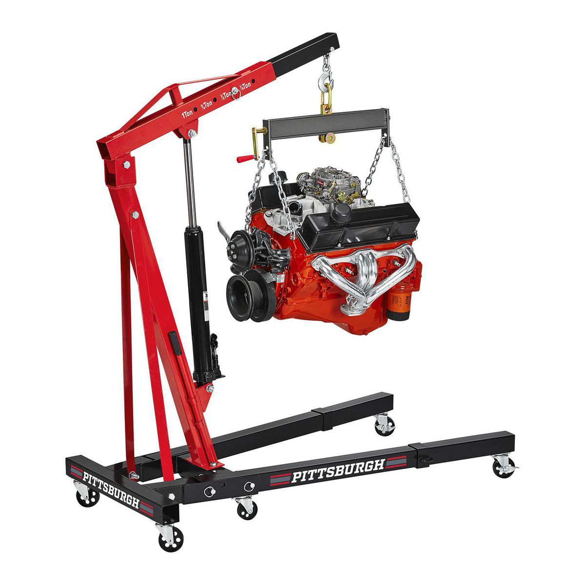 PITTSBURGH 1 Ton Capacity Foldable Shop Crane