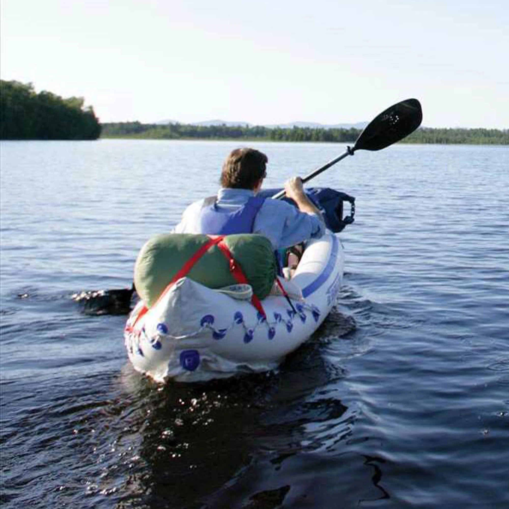 Sea Eagle SE370 Inflatable Sports Kayak -1-3 Person-Portable Stowable & Lightweight-with Seat(s), Paddle(s), Pump and Bag – Pro Package