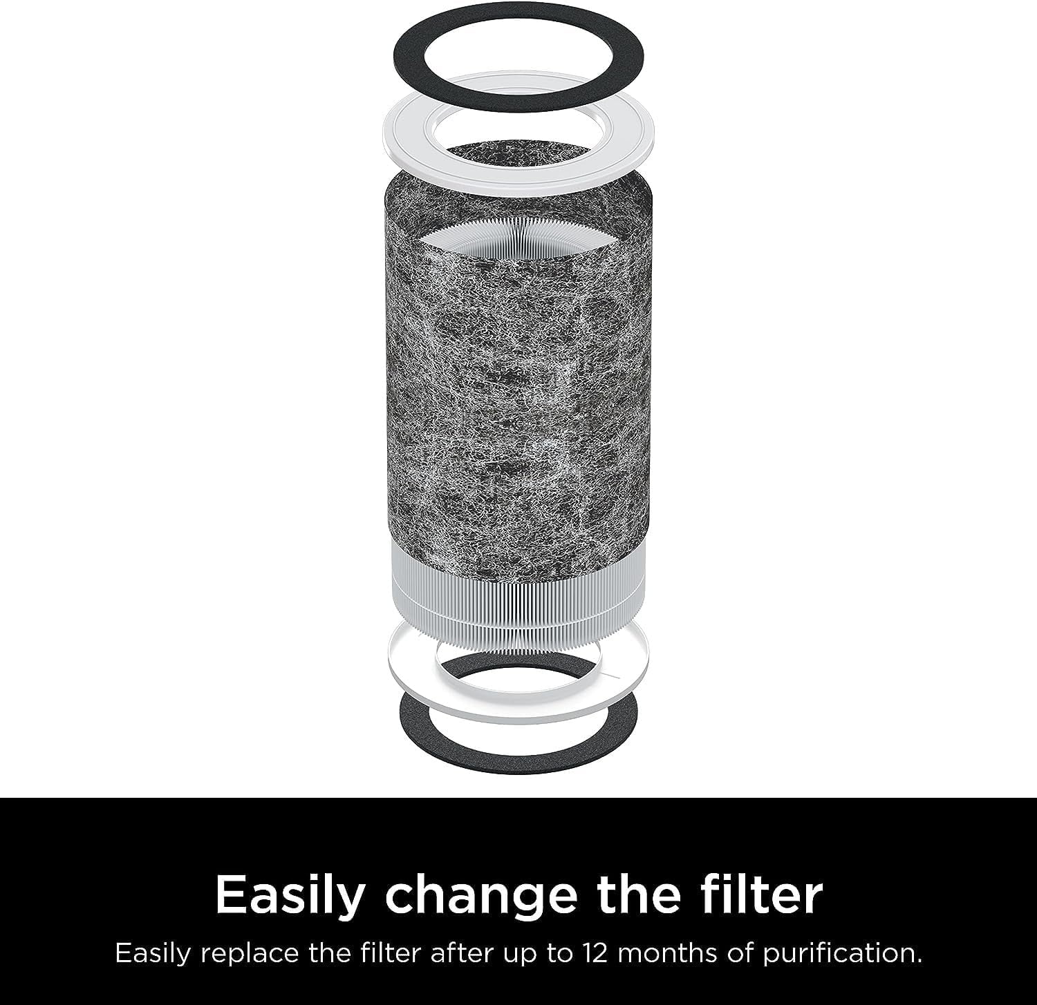 Open Box Shark Air Purifier MAX with Anti-Allergen Nanoseal and HEPA Air Filter Technology UA205
