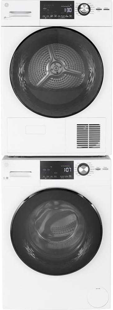 GE GFW148SSMWW Frontload Washer with Steam, 2.4 Cu. Ft. Capacity, White