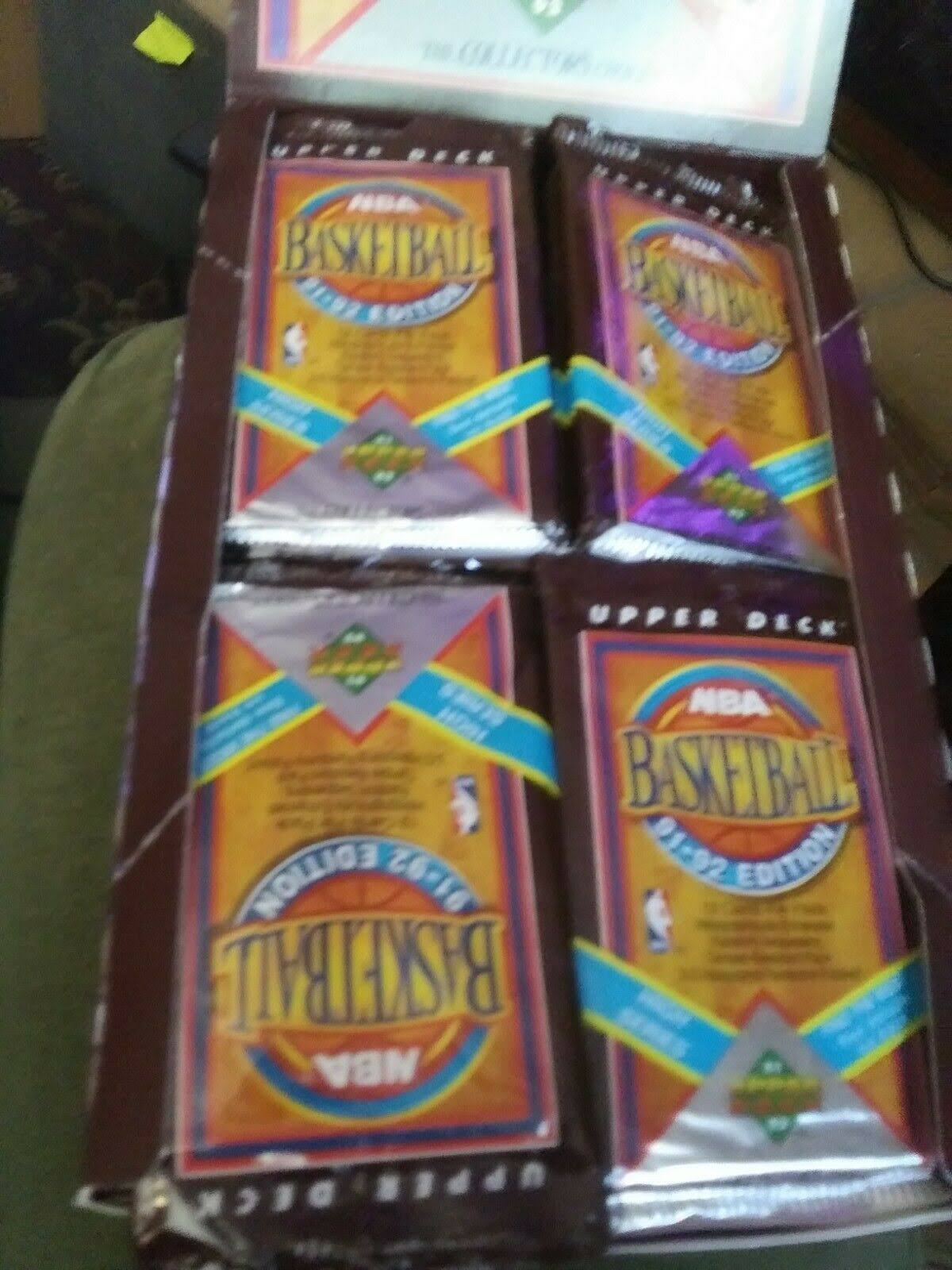 91-92 Upper Deck Basketball Factory Sealed Box Inaugural Edition