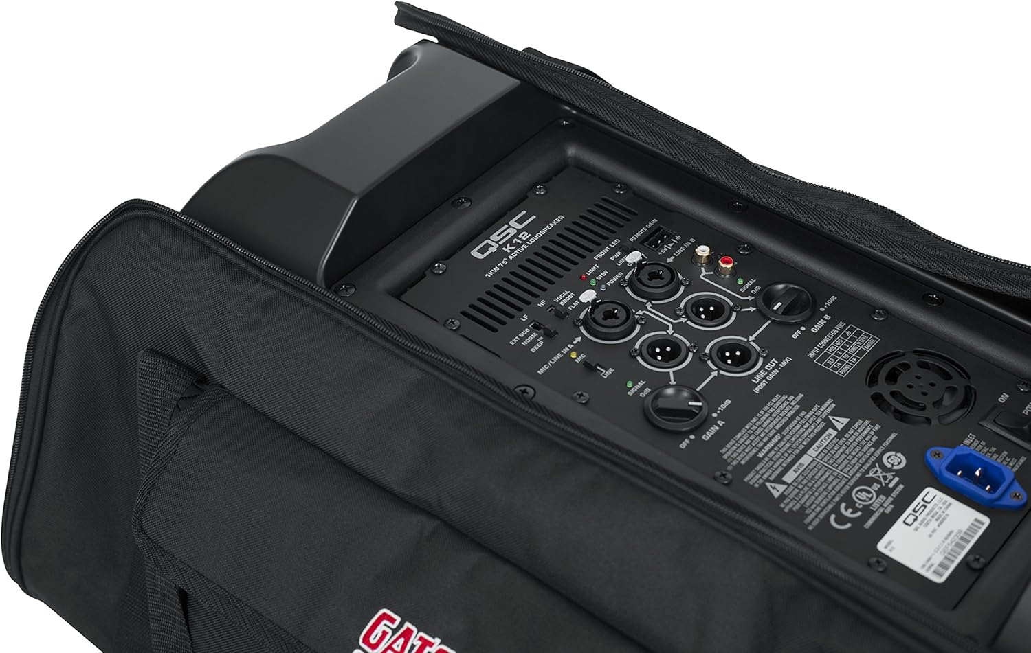Gator Cases Heavy-Duty Speaker Tote Bag for Compact 12" Speaker Cabinets; Fits QSC K12, Yamaha DXR12 and more (GPA-TOTE12)