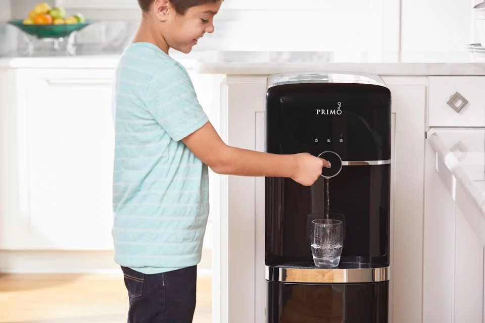 Primo Smart Touch Water Dispenser Bottom Loading, Hot/Cold/Room Temperature, Black