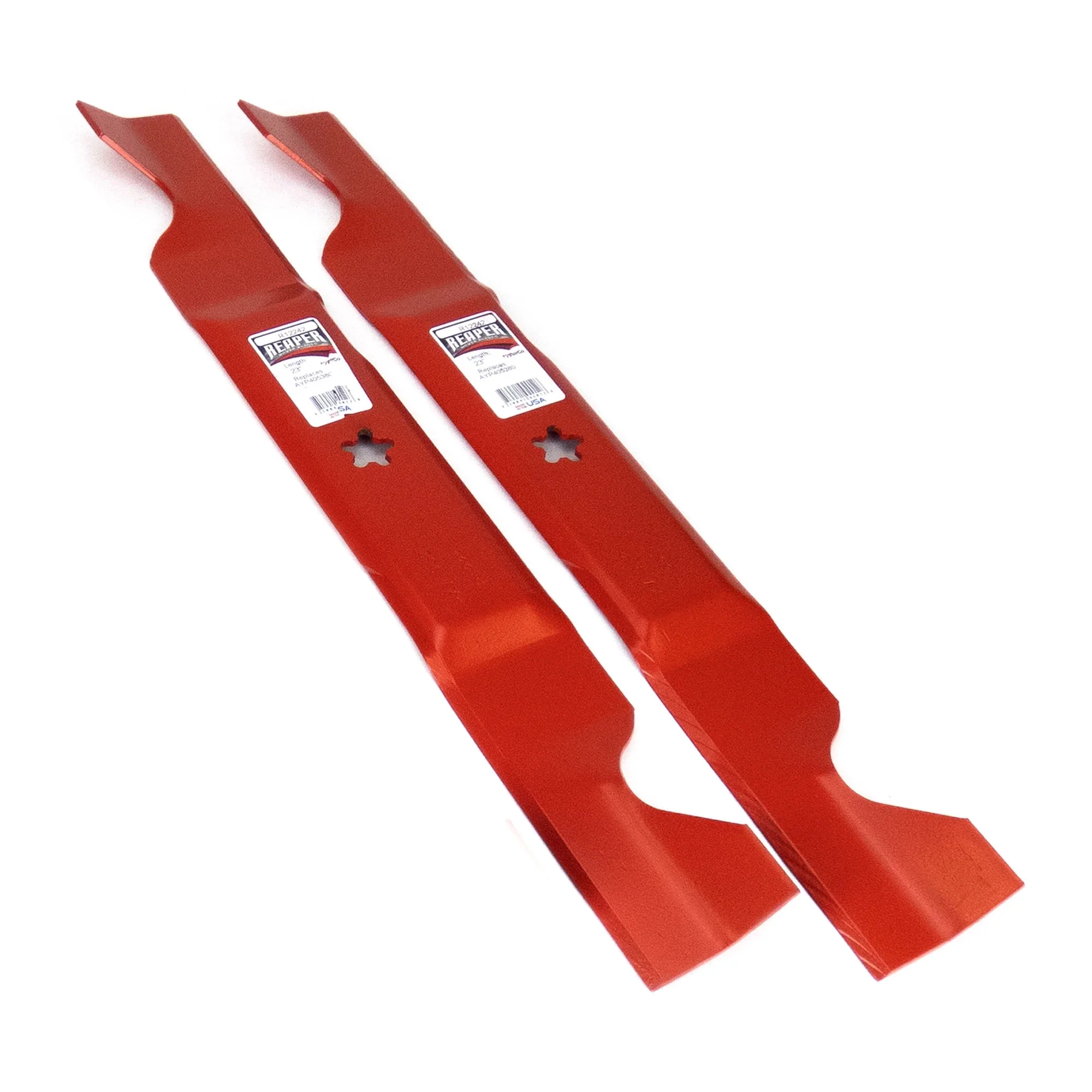 (2) Reaper Blades for 46" Ariens Craftsman Husqvarna 405380 2154661 Made in USA - Curated Treasures Market