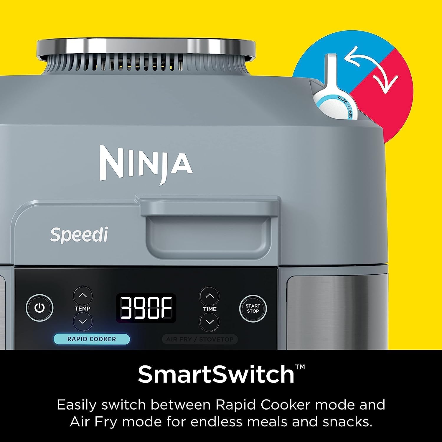 Ninja 6 Quart Speedi 12-in-1 Rapid Cooker and Air Fryer (Renewed) Bundle with 2 Year Enhanced Protection Pack
