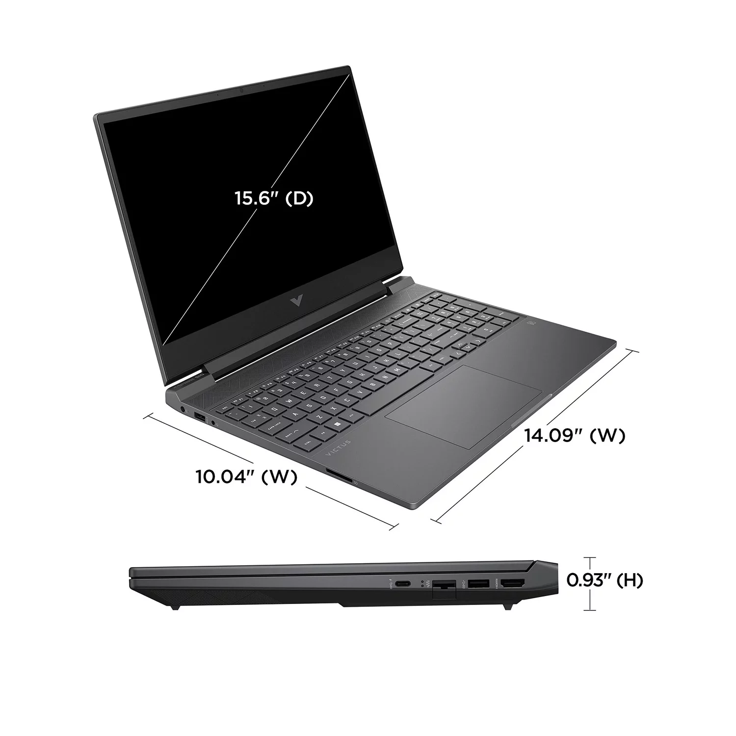 HP Victus 15 Gaming Laptop, 15.6" FHD 144Hz Display, AMD Ryzen 5 7535HS, 32GB DDR5 RAM, 2TB SSD, NVIDIA GeForce RTX 2050, Backlit Keyboard, Wi-Fi 6, Windows 11 Home, Silver